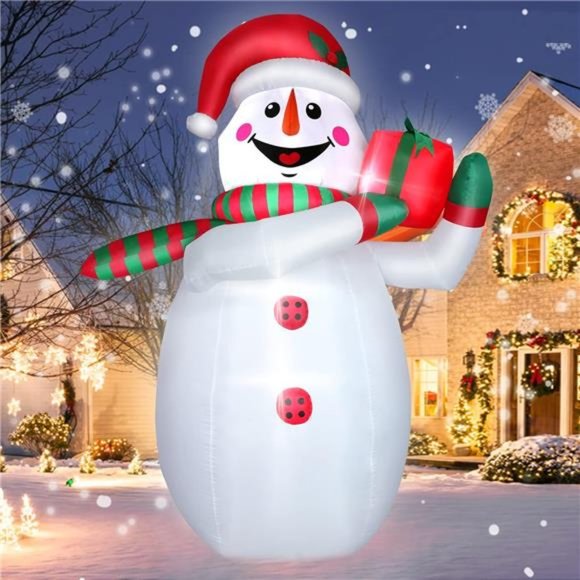 8 FT Christmas Inflatables Snowman Outdoor Decorations, Blow up - Picture 1 of 6